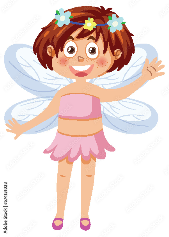 Cute fairy girl cartoon character Cute fairy girl cartoon character