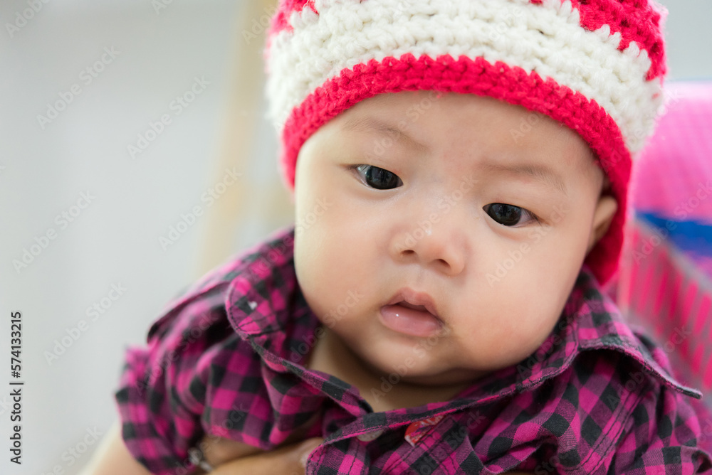 close up of cute asia baby, asia baby boy, happy baby at home close up of cute asia baby, asia baby boy, happy baby at home
