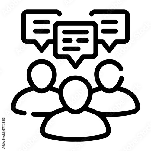 discussion line icon