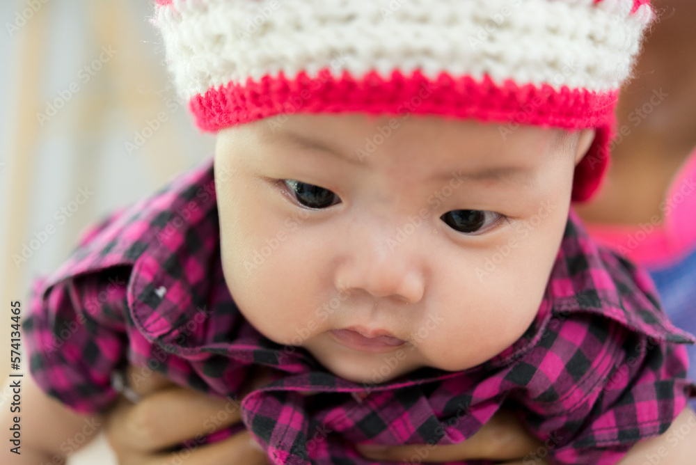 close up of cute asia baby, asia baby boy, happy baby at home close up of cute asia baby, asia baby boy, happy baby at home