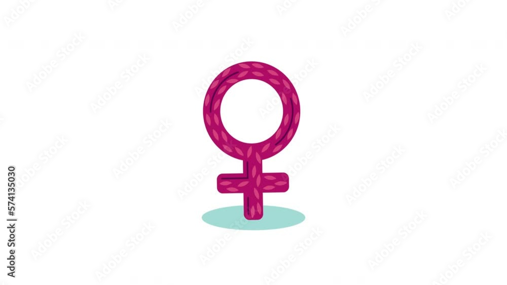 pink female gender symbol animation pink female gender symbol animation