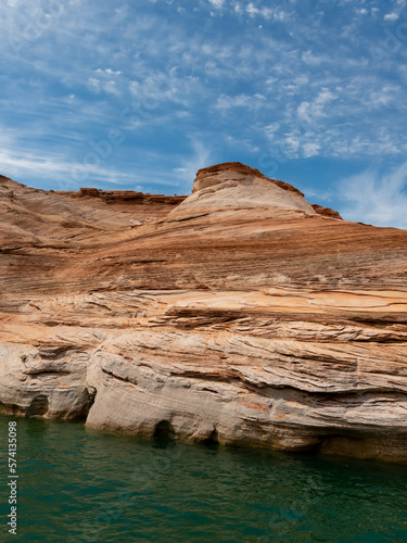 lake Pele rock formation