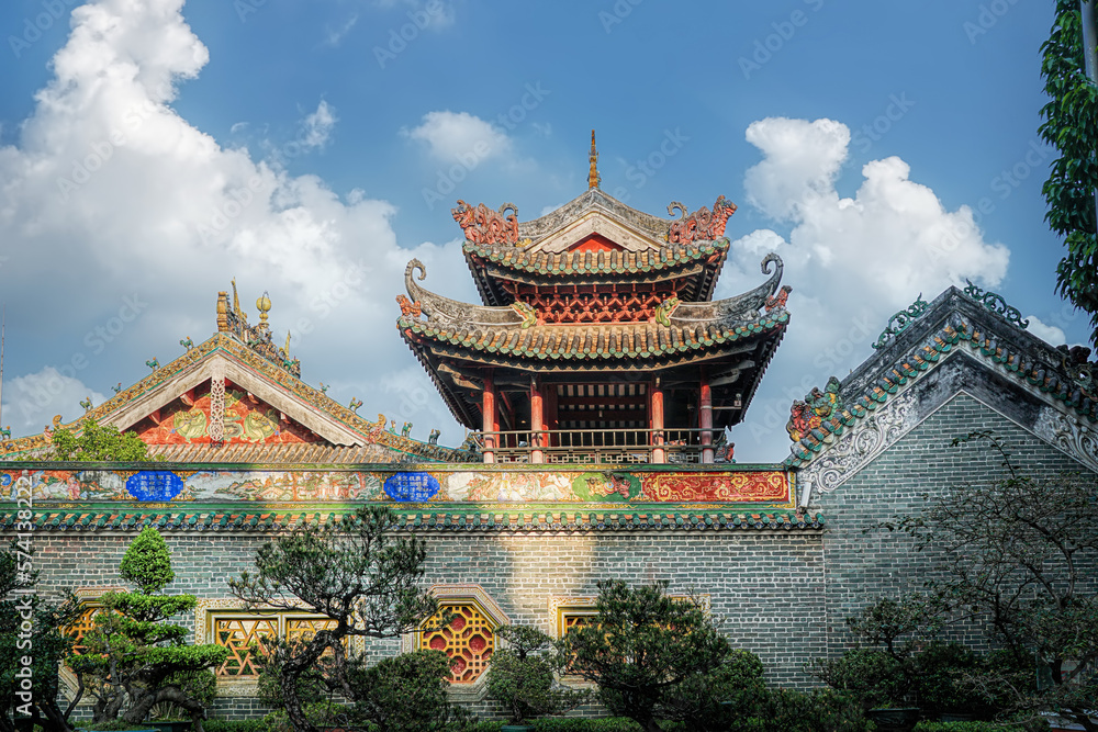 Zumiao Ancestor's Temple is a Daoist temple in Foshan, Guangdong, China. The temple was converted into Municipal Museum and listed as one of the main cultural relics. Typical Lingnan style roofs. Zumiao Ancestor's Temple is a Daoist temple in Foshan, Guangdong, China. The temple was converted into Municipal Museum and listed as one of the main cultural relics. Typical Lingnan style roofs.