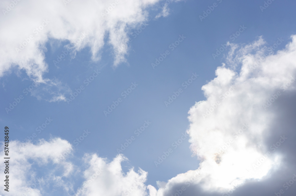 Dramatic blue sky and gray gloomy clouds Dramatic blue sky and gray gloomy clouds