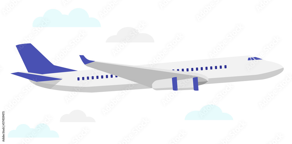 International Jet Passenger Clipart, 국제선 제트여객기클립아트