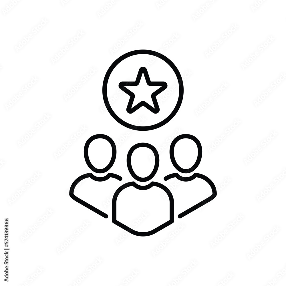 thin line customer or employee experience icon. flat linear trend modern stroke art logotype graphic design web element isolated on white. concept of positive testimonial for great success business thin line customer or employee experience icon. flat linear trend modern stroke art logotype graphic design web element isolated on white. concept of positive testimonial for great success business