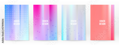 Holographic Poster Set Iridescent Technology Cover