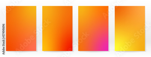 Minimal Poster. Pastel Soft. Rainbow Gradient Set.