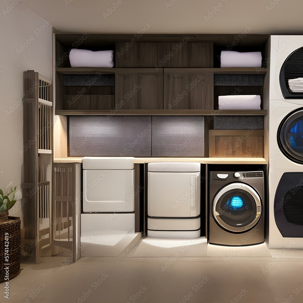 A laundry room that is both functional and stylish 1_SwinIRGenerative AI A laundry room that is both functional and stylish 1_SwinIRGenerative AI