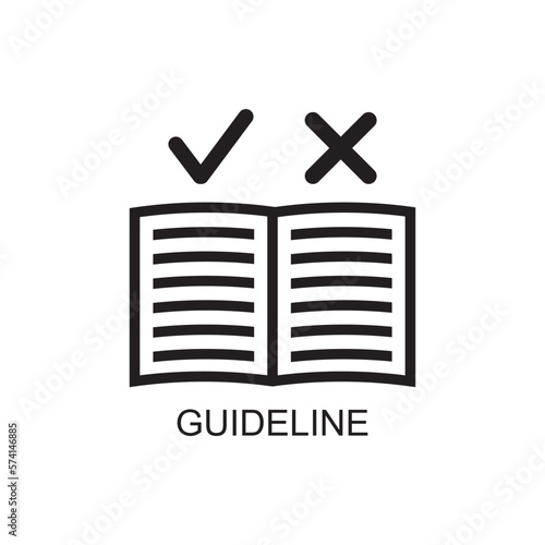 guideline marketing icon , business icon