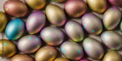 Happy easter  A bunch of beautiful noble colorful eggs   Texture   Easter Eggs   Ostern   Eastern - Decoration concept for greetings and presents on Easter Day celebrate time   Copy Space   Space for 