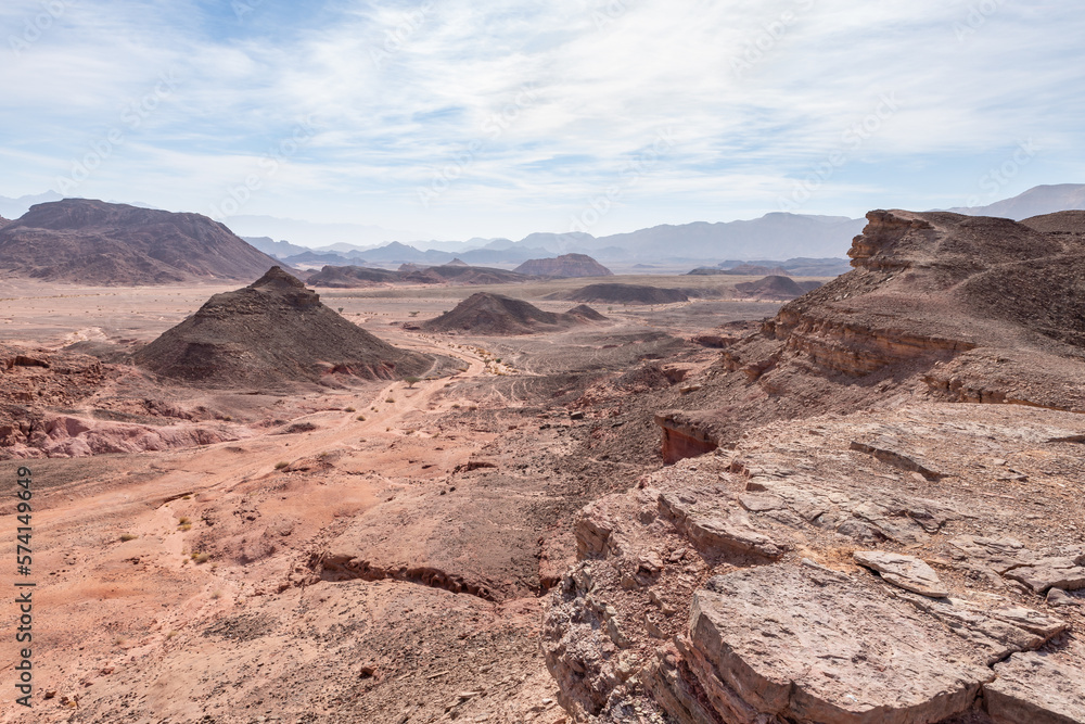 Fantastically  beautiful landscape in the national park Timna, near the city of Eilat, in southern Israel