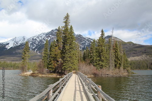 Bridge To The Island, Jasper National Park, Alberta