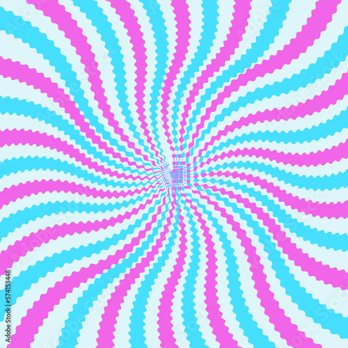 Abstract violet color zigzag twist retro background vector illustration