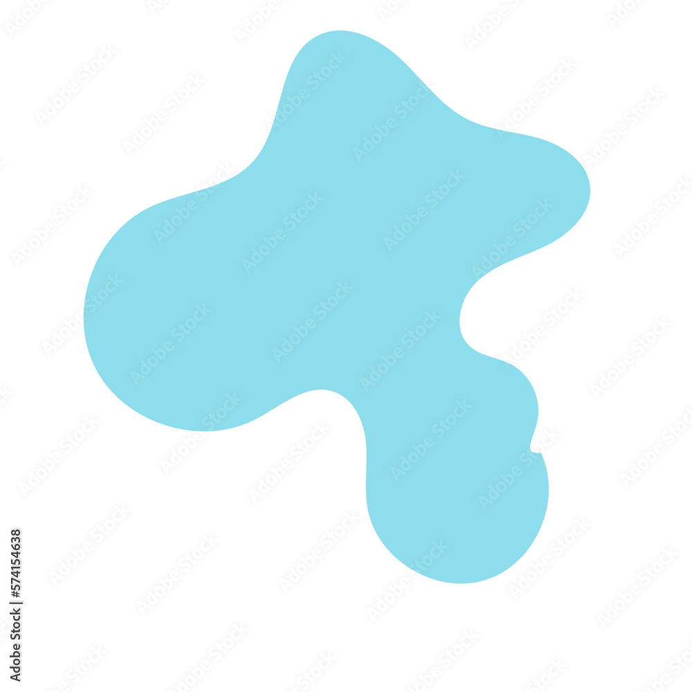 Blue Abstract Blob Shapes Blue Abstract Blob Shapes