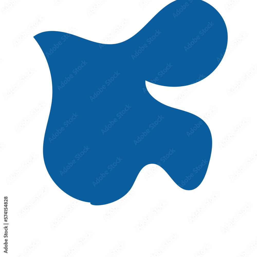 Blue Abstract Blob Shapes Blue Abstract Blob Shapes