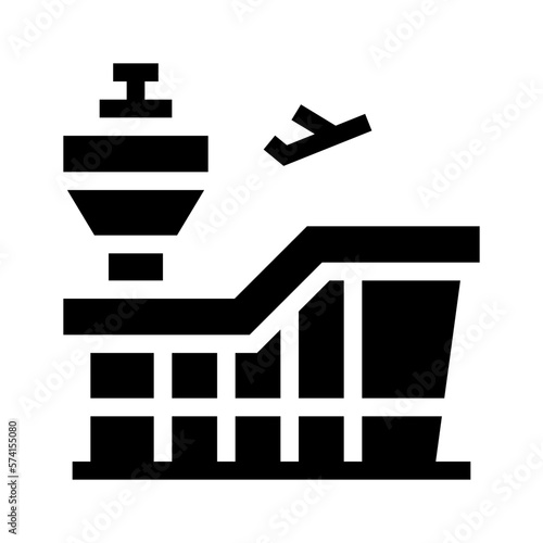 airport glyph icon