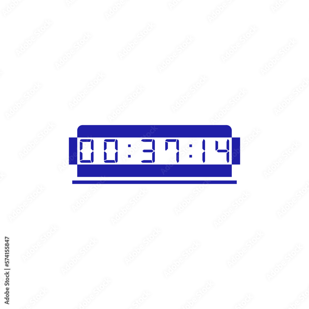 Digital clock icon vector design illustration.