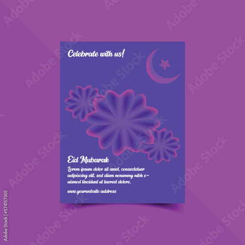 Eid Al-Fitr Flyer design template.