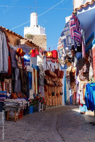 Typical Morocco street and market