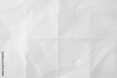 Sheet of folded white paper as background  top view
