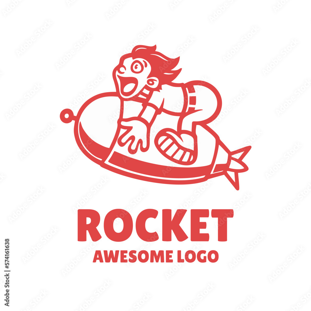 Illustration vector graphic of Rocket, good for logo design Illustration vector graphic of Rocket, good for logo design