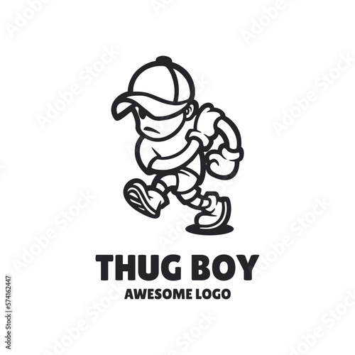 Illustration vector graphic of Thug Boy, good for logo design