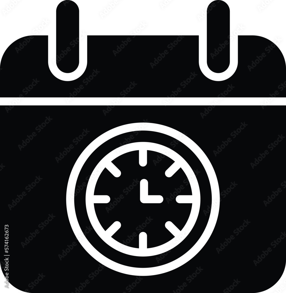 Deadline Vector Icon Design Illustration Deadline Vector Icon Design Illustration