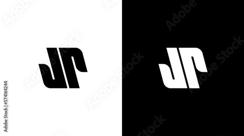 Letter jr junior logo design initial vector monogram icon style template