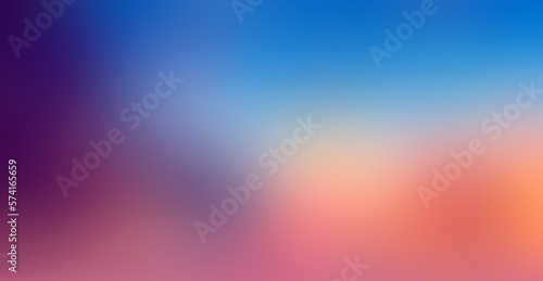 Red orange blue formless blur background. 