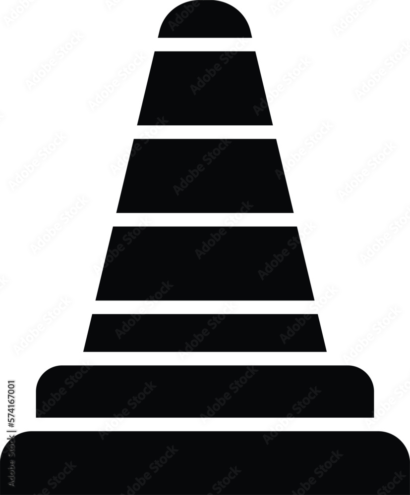 Traffic cone Vector Icon Design Illustration Traffic cone Vector Icon Design Illustration