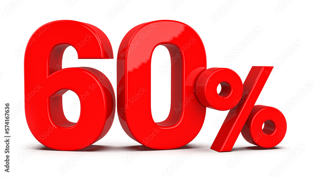 Promotion 60 Percent 3d red number percent Generative AI Promotion 60 Percent 3d red number percent Generative AI