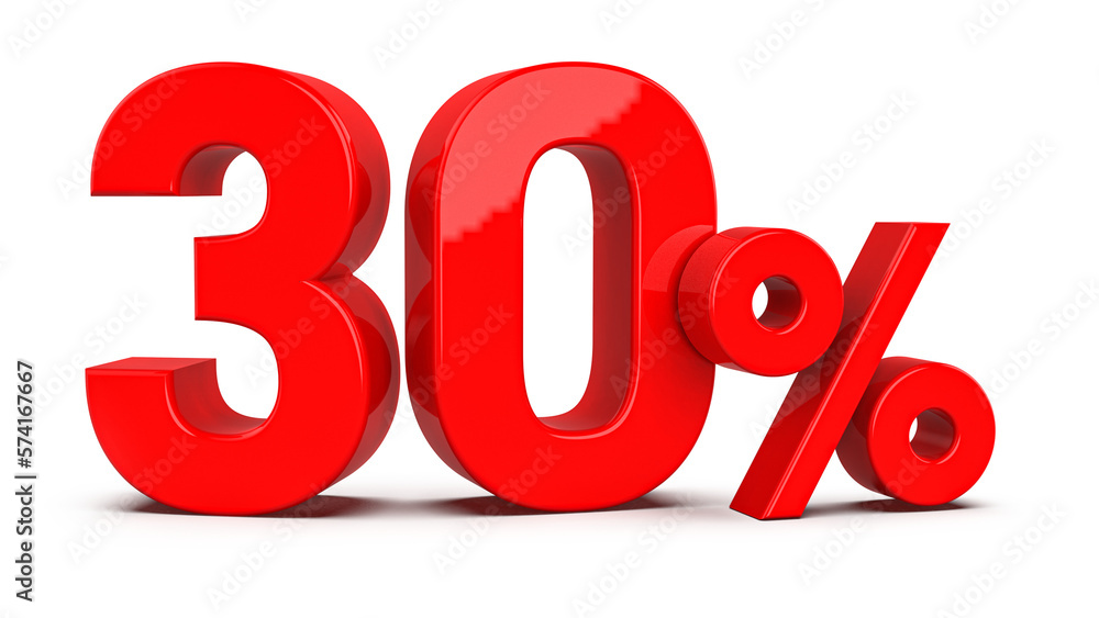 Promotion 30 Percent 3d red number percent Generative AI Promotion 30 Percent 3d red number percent Generative AI