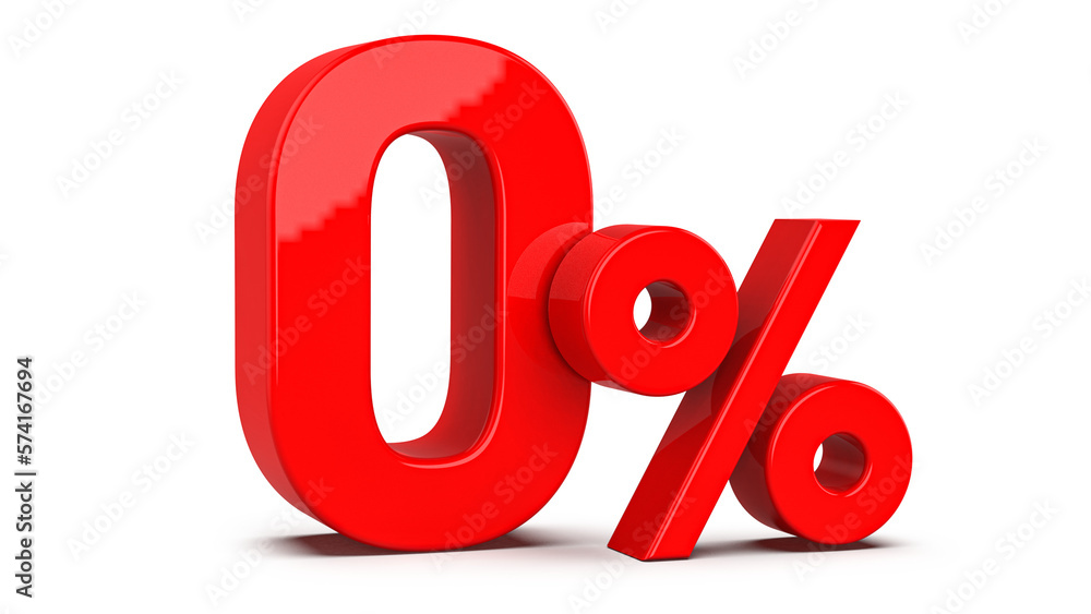 Number 0 Percent 3d red number percent Generative AI Number 0 Percent 3d red number percent Generative AI