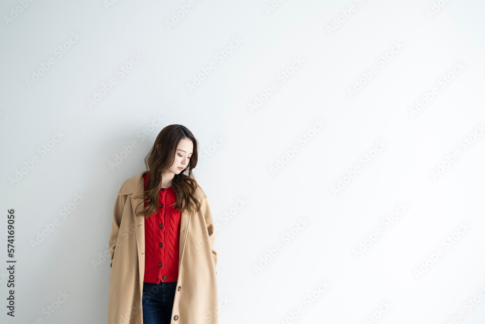 爽やかな若い女性 爽やかな若い女性