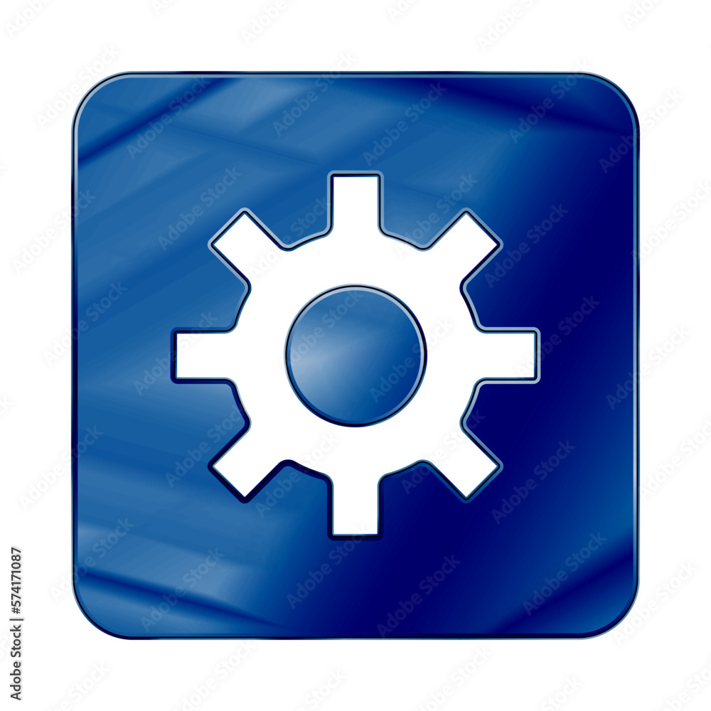 Dark Blue Colored Metal Chrome web icon setup. Dark Blue Colored Metal Chrome web icon setup.
