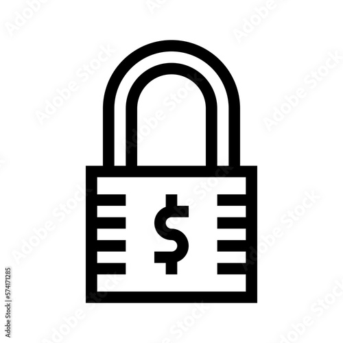 secured loan line icon