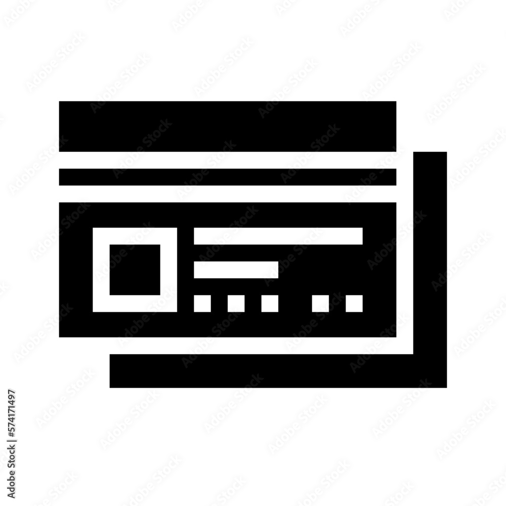 credit card glyph icon credit card glyph icon