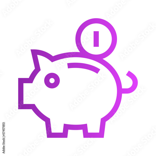 saving gradient icon