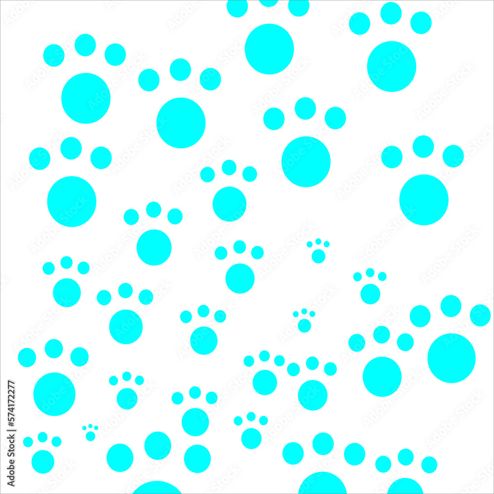dog footprint design used as background pattern dog footprint design used as background pattern