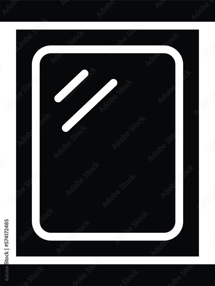 Mirror Vector Icon Design Illustration Mirror Vector Icon Design Illustration
