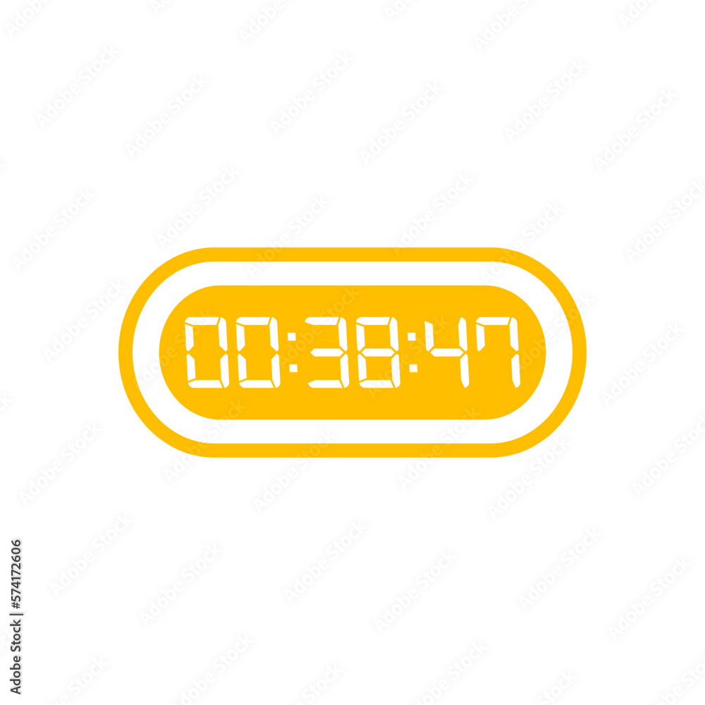 Digital clock number set. Electronic figures. Vector illustration. Digital clock number set. Electronic figures. Vector illustration.