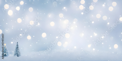 abstract Christmas background, copy space for text, illustration, Generative, AI