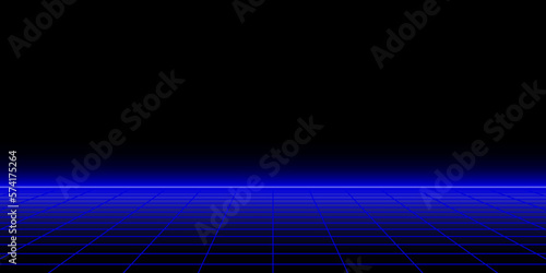 abstract perspective wireframe background design