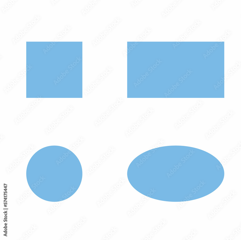 square, rectangle, circle, oval, visual aid, poster, set of flat geometric shapes isolated on a white background square, rectangle, circle, oval, visual aid, poster, set of flat geometric shapes isolated on a white background