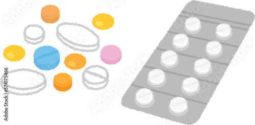 錠剤のイラスト