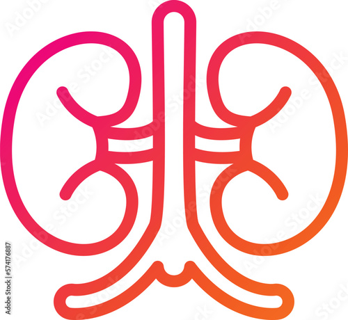 Kidney Vector Icon Design Illustration