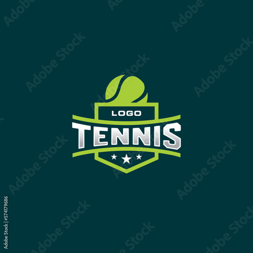 Tennis Logo Emblem Vintage Design. Tennis Club Logo