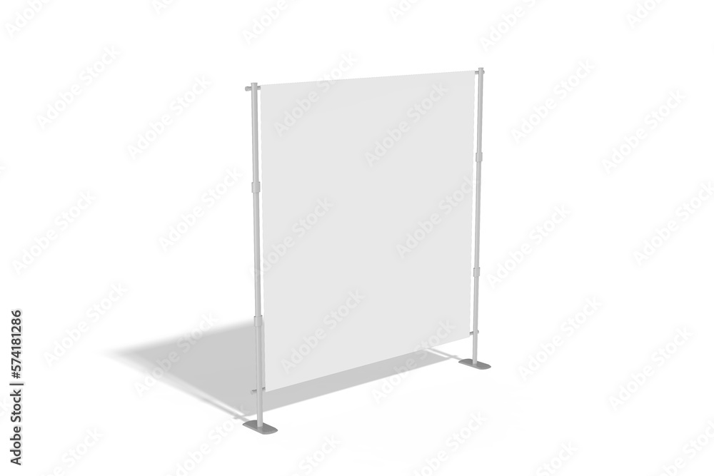 High Angle View of Wide Banner Stand High Angle View of Wide Banner Stand