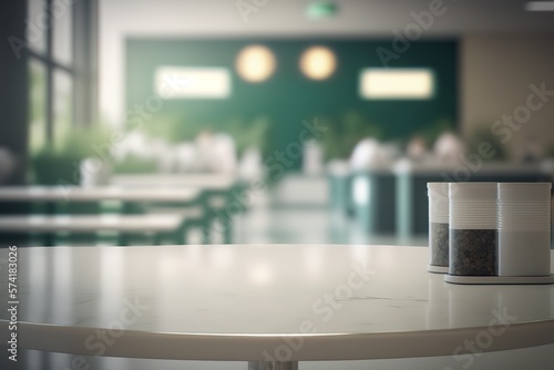 _Marble_table_top_with_blur_hospital_clinic_medical_